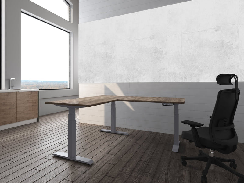 Elektrisch höhenverstellbarer Eckschreibtisch - R1 Twist 90° - Reoffice