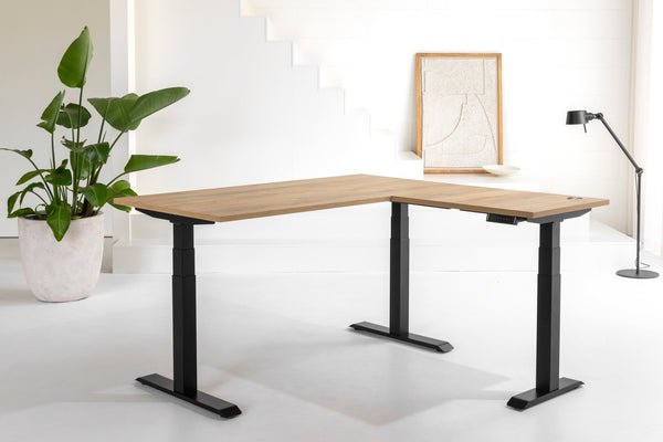 Elektrisch höhenverstellbarer Eckschreibtisch - R1 Twist 90° - Reoffice