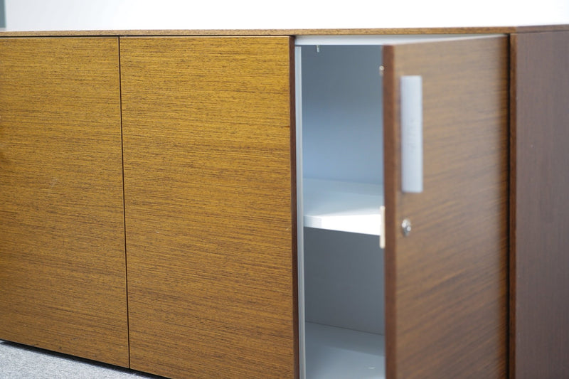 Sideboard 2 OH Walnuss abschließbar Alea - Reoffice