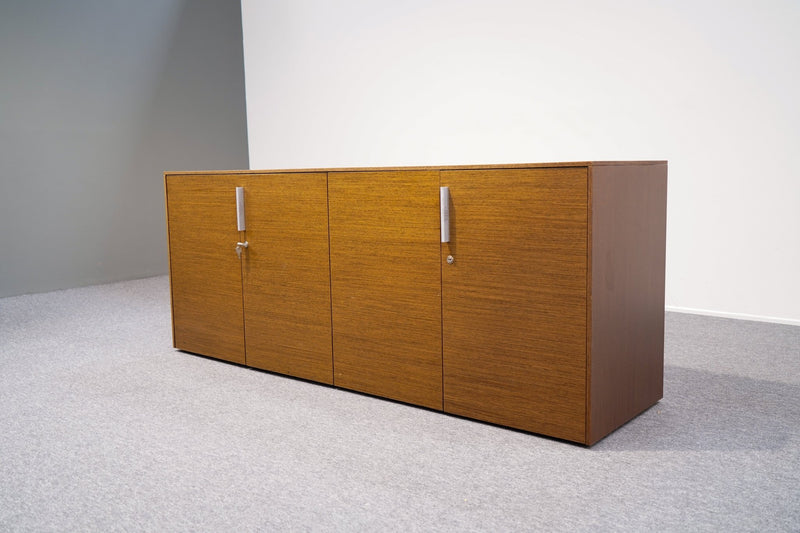 Sideboard 2 OH Walnuss abschließbar Alea - Reoffice