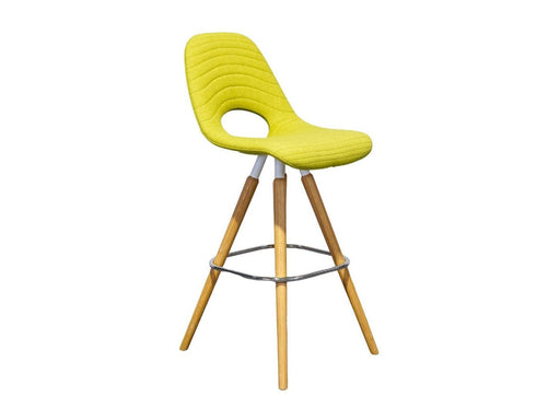 Barhocker aus Holz in Grün Nowy Styl