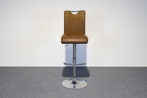 Barhocker höhenverstellbar in Lederoptik