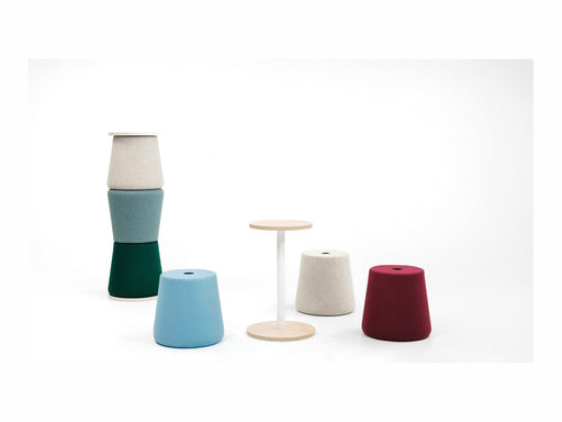 Sitzhocker Versi Pouf Set mit Tisch