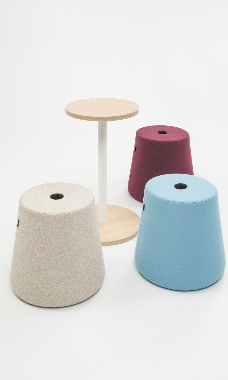 Sitzhocker Versi Pouf Set mit Tisch - Reoffice