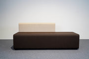 Loungeelement Braun Beige mit Rückenlehne Bene - Reoffice