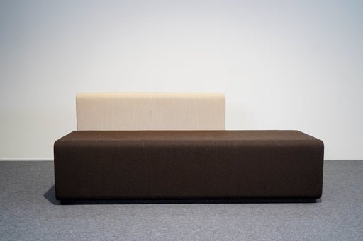 Loungeelement Braun Beige mit Rückenlehne Bene