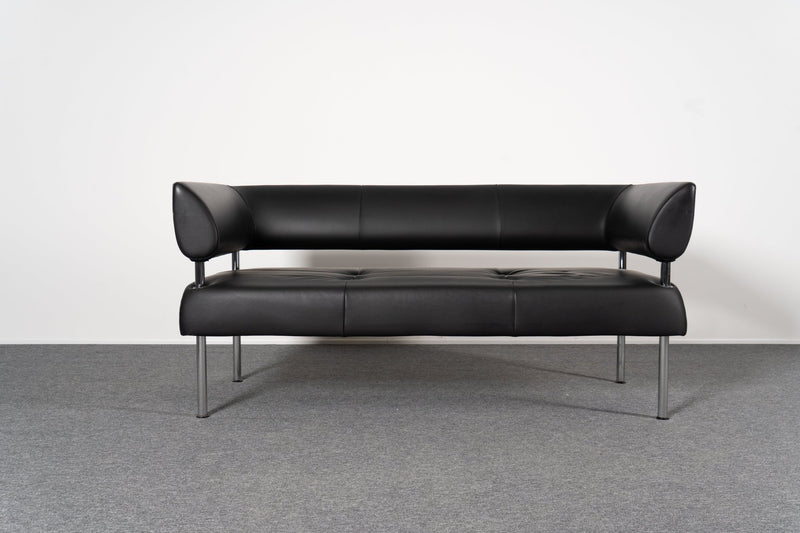Loungesofa Schwarz Kunstleder Sitland - Reoffice