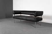Loungesofa Schwarz Kunstleder Sitland - Reoffice