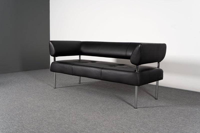 Loungesofa Schwarz Kunstleder Sitland - Reoffice