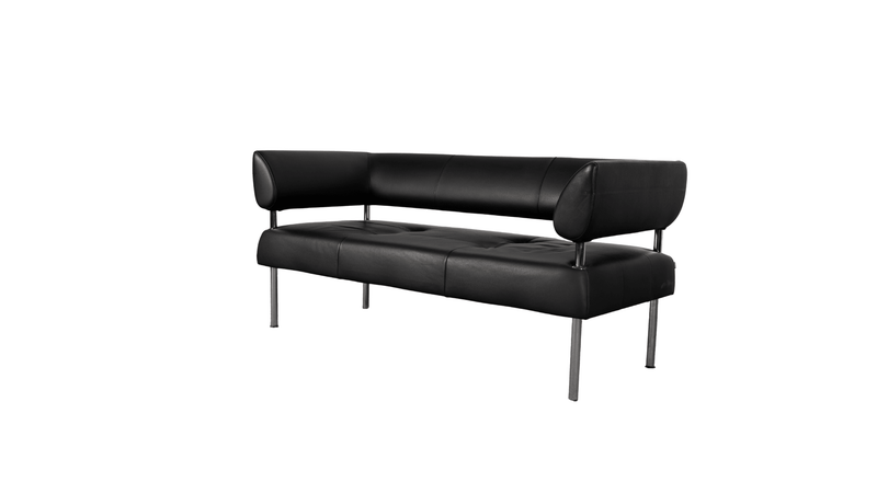 Loungesofa Schwarz Kunstleder Sitland - Reoffice