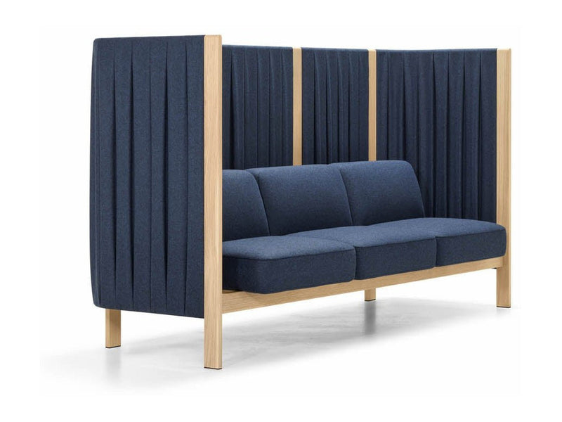 Loungesofa Velum mit Paneelen (Dreisitzer) - Reoffice