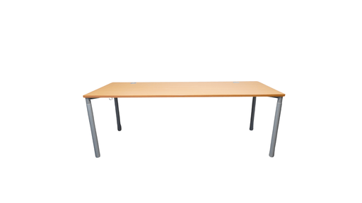 Hali „CableForm 1“ manuell höhenverstellbarer Schreibtisch mit Metall - Kabelkanal - Reoffice