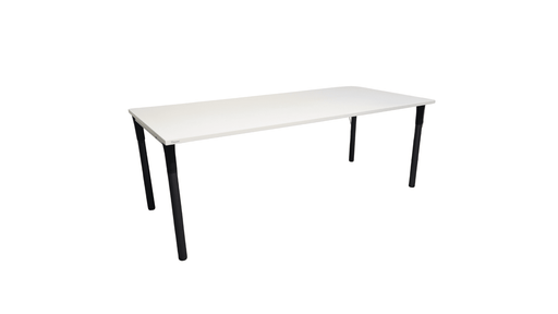 Neudörfler Schreibtisch hellgrau schwarz - Reoffice
