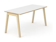 Schreibtisch Nova Wood - Eckige Platte - Reoffice