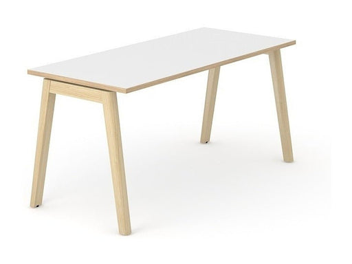 Schreibtisch Nova Wood - Eckige Platte