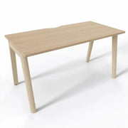 Schreibtisch Nova Wood - Eckige Platte - Reoffice