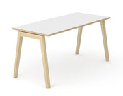 Schreibtisch Nova Wood - Eckige Platte - Reoffice