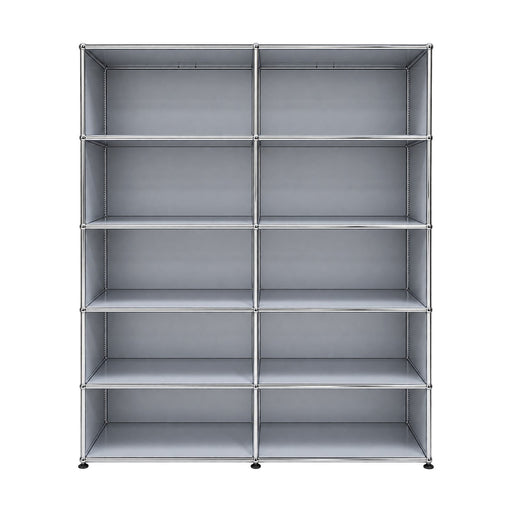 USM Haller Regal 2x5 – 10 Fächer – Lichtgrau – Designklassiker