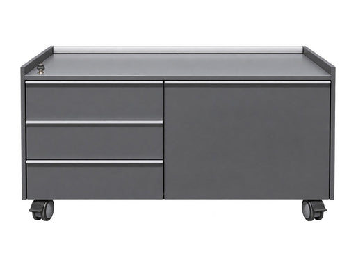 Rollcaddy Bene – Anthrazit mit 3 Schubladen und Türfach