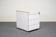 Rollcontainer Weiß Eiche 4 Laden Nowy Styl - Reoffice