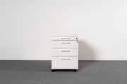 Rollcontainer Weiß 4 Laden Narbutas Ausstellungsstück - Reoffice