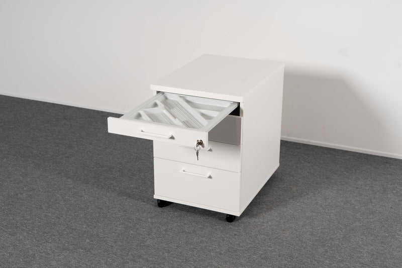 Rollcontainer Weiß 4 Laden Narbutas Ausstellungsstück - Reoffice