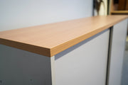 Aktenschrank mit Eiche Oberfläche 3OH 160cm - Reoffice