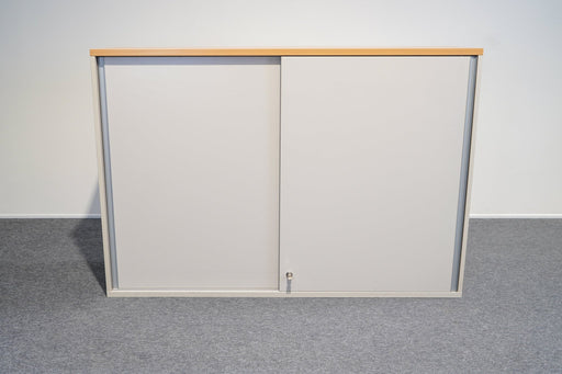 Aktenschrank mit Eiche Oberfläche 3OH 160cm
