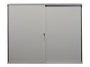 Hali Schiebetürschrank mit Schallschutztüren 3 OH mit schmaler Zusatzablage Schalli - Reoffice