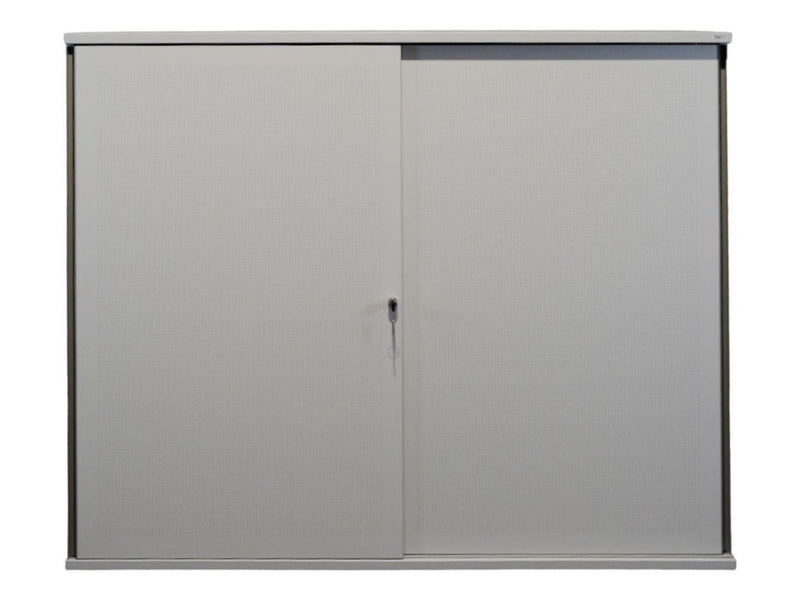 Hali Schiebetürschrank mit Schallschutztüren 3 OH mit schmaler Zusatzablage Schalli - Reoffice