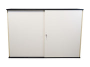 Schiebetürenschrank 3 OH Weiß Anthrazit Fenly Bene - Reoffice