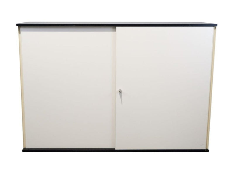 Schiebetürenschrank 3 OH Weiß Anthrazit Fenly Bene - Reoffice