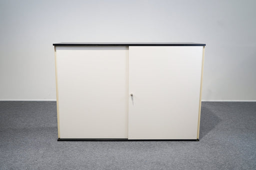 Schiebetürenschrank 3 OH Weiß Anthrazit Fenly Bene