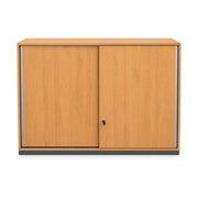 Schiebetürenschrank Hali Buche 160 × 44 × 115 cm – Vorderansicht