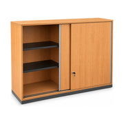 Schiebetürenschrank Hali Buche 160 × 44 × 115 cm – geöffnet links
