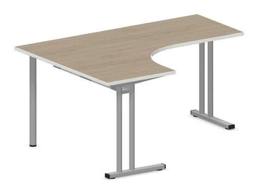 Eckschreibtisch E10 mit C-Fuß Gestell