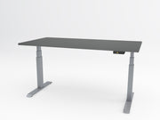 Yellow Dot Move – Platte Achatgrau 2171 PE, Gestell Aluminium RAL 9006
