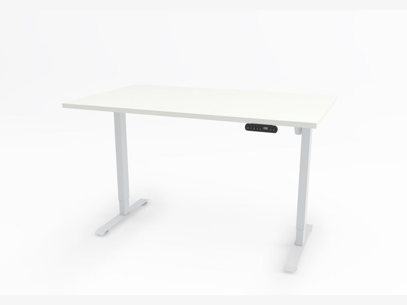Yellow Dot Start – Platte Topweiss 0112 FH, Gestell Weiß RAL 9016