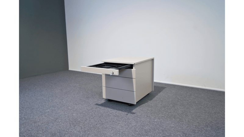 Blaha Arbeitsplatz Set Tisch, Container und Trennwand - Reoffice