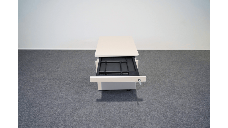 Blaha Arbeitsplatz Set Tisch, Container und Trennwand - Reoffice