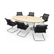 Konferenztisch-Set Sedus – Tischplatte mit Kabeldurchlass