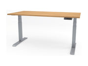Yellow Dot Complete Desk Set (Joy) – Platte Obirbuche Geplankt 0157 NA, Gestell Silber