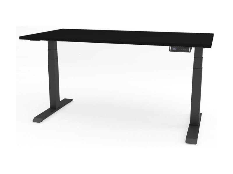 Yellow Dot Complete Desk Set (Joy) – Platte Schwarz U999 ST7, Gestell Schwarz