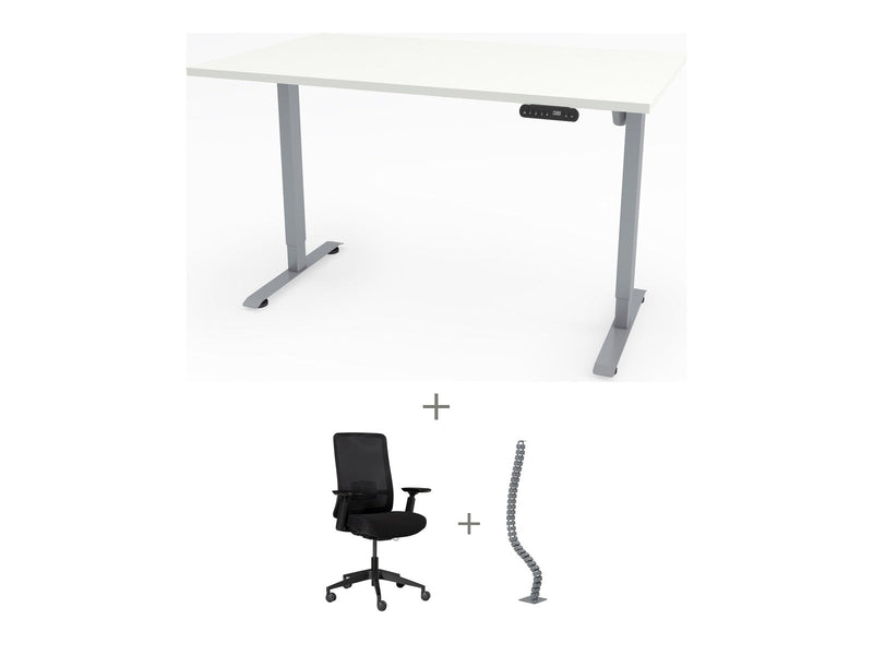 Yellow Dot Home Set – Platte Topweiss 0112 FH, Gestell Aluminium RAL 9006