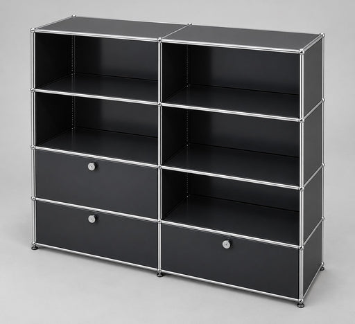 USM Haller Highboard 3 Klappen 5 Fächer – Schwarz – 152 cm – Original gebraucht
