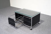USM Haller Lowboard 2 Schubladen Schwarz - Reoffice