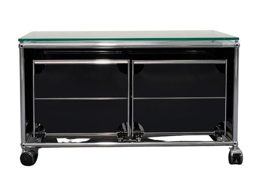 USM Haller Lowboard 2 Schubladen Schwarz
