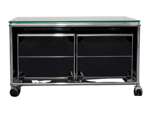 USM Haller Lowboard 2 Schubladen Schwarz