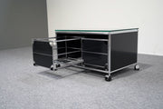 USM Haller Lowboard 2 Schubladen Schwarz - Reoffice
