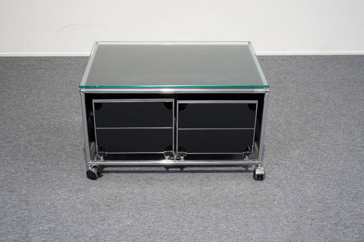 USM Haller Lowboard 2 Schubladen Schwarz
